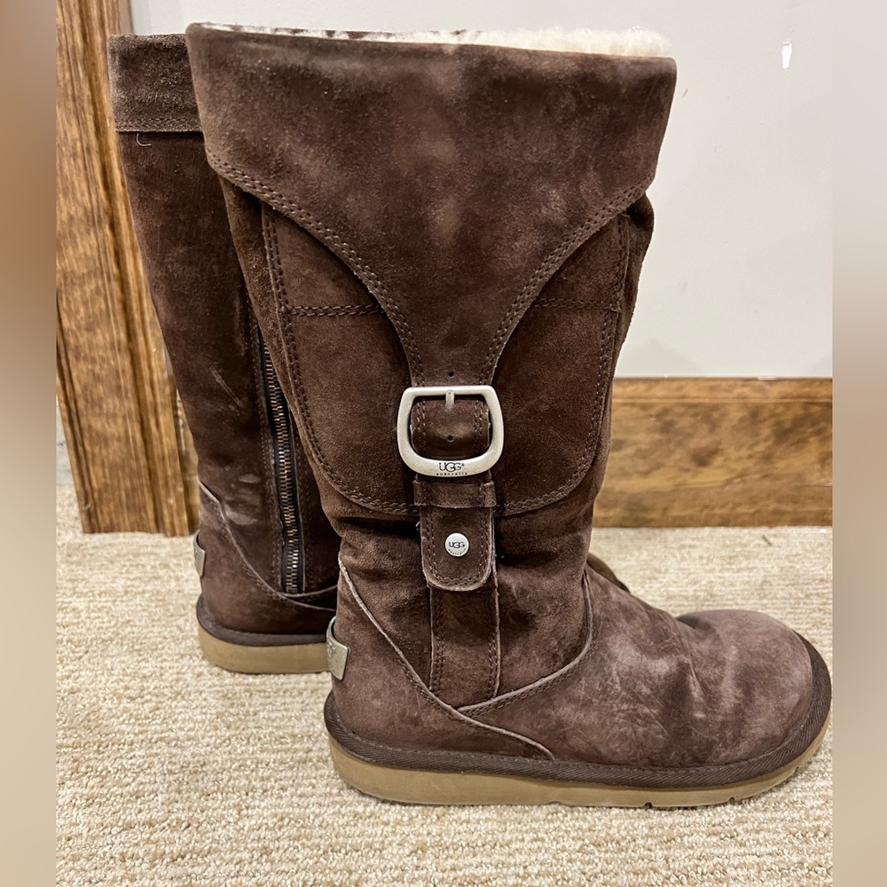 Womens brown suede ugg boots